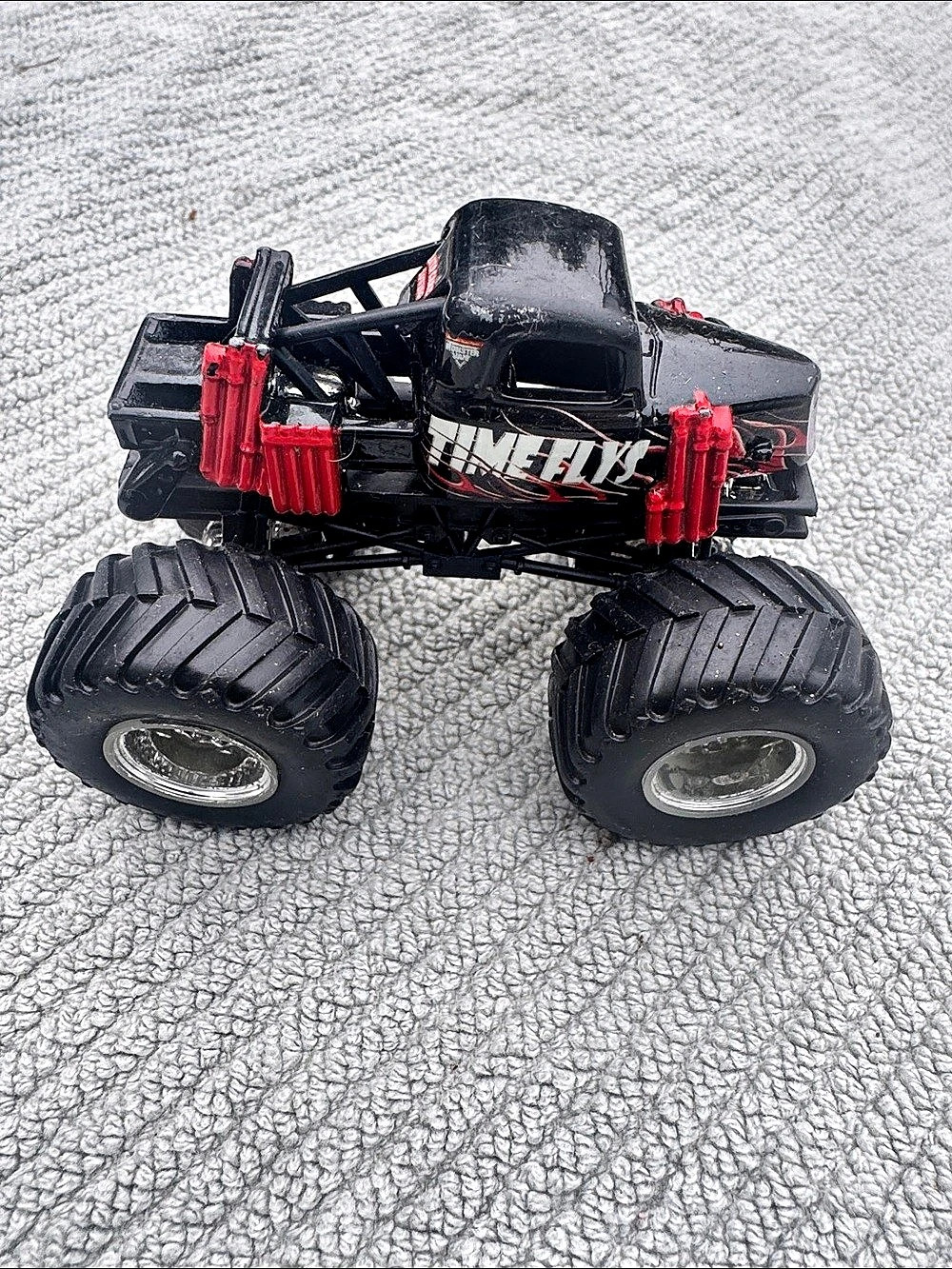 Hot Wheels Time Flys Monster Jam Truck Black & Red